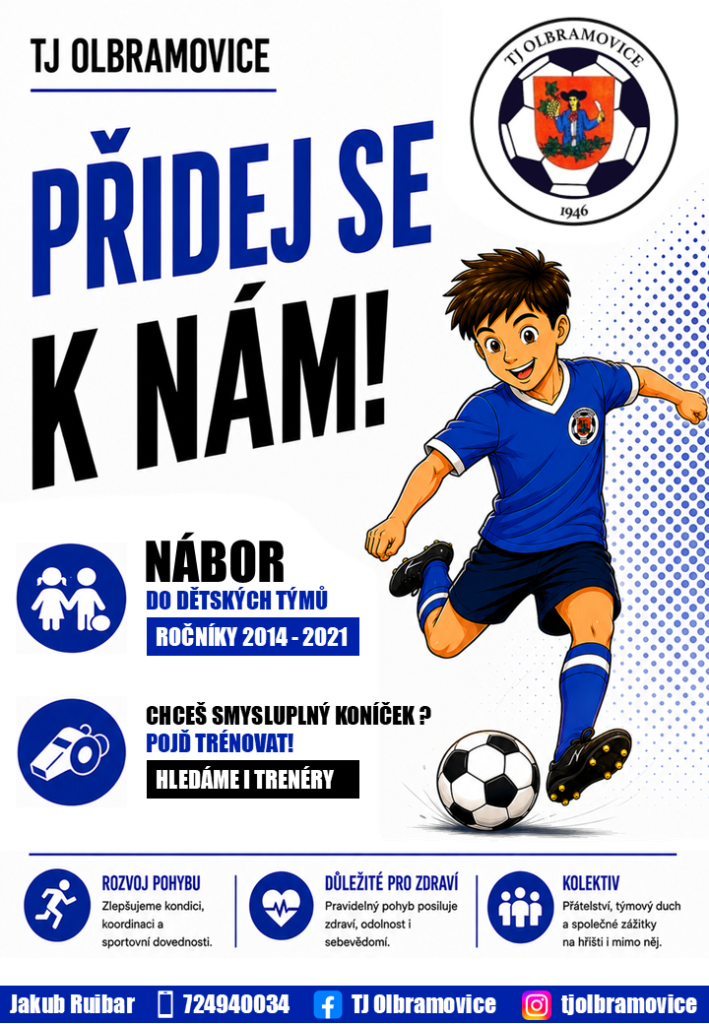 TJ Olbramovice - nábor dětský fotbal