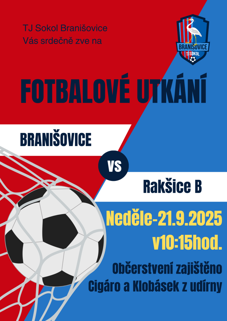 Fotbalové utkání Branišovice-Rakšice B